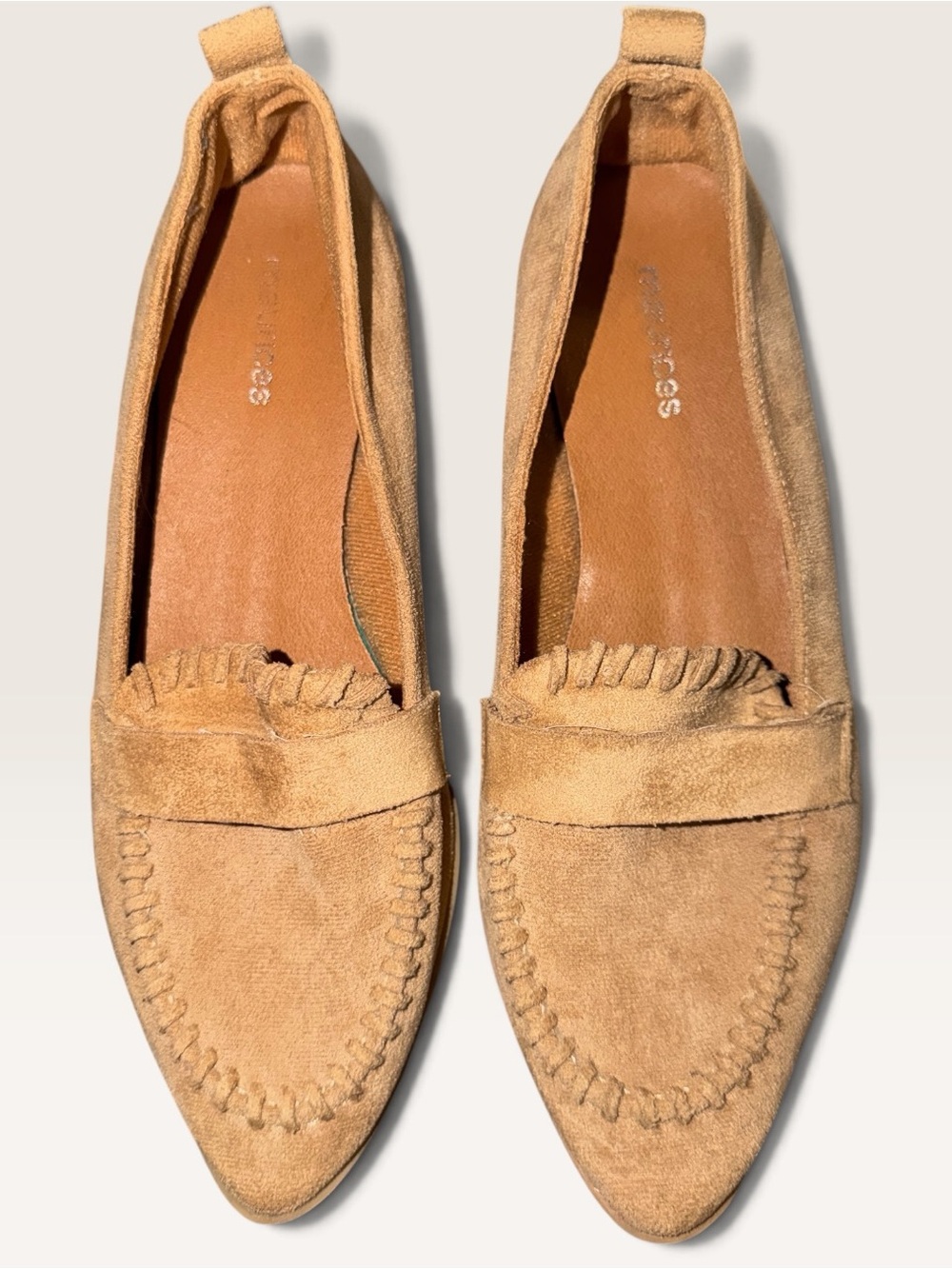 Maurices Suede Fringe Penny Loafers - Tan Women’s Flats